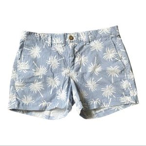 EUC GAP 4” Girlfriend Shorts Palm Print Size 6